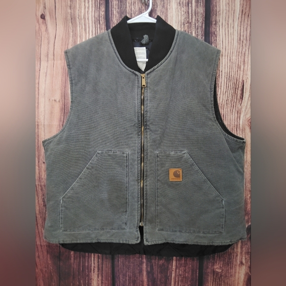 Carhartt Other - Carhartt Gray Work Vest Mens 2XL